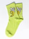 Шкарпетки зелені з малюнком | 5631191
