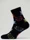 Шкарпетки чорні з малюнком | 5631221