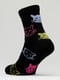 Шкарпетки чорні з малюнком | 5631221 | фото 2