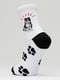 Шкарпетки біло-чорні з малюнком | 5631225 | фото 3