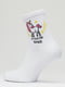 Шкарпетки білі з малюнком | 5631248 | фото 3