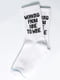 Шкарпетки білі з написом | 5631264