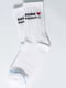 Шкарпетки білі з написом | 5631269