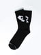 Шкарпетки чорні з малюнком | 5631279