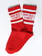 Носки красные с рисунком | 5631391 | фото 2
