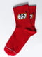 Шкарпетки червоні з малюнком | 5631398