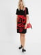 Сукня чорно-червона з малюнком | 5630195 | фото 5
