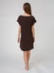Платье домашнее коричневое с рисунком | 5589269 | фото 2