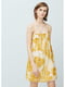 Платье желтое в принт | 5448529 | фото 8