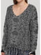 Пуловер сірий в принт | 5549326 | фото 4