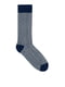 Носки синие с узором-елочкой | 5581126
