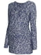 Пуловер для вагітних кольору синій меланж | 5637028 | фото 2