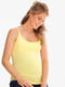 Топ для беременных желтый | 5639180