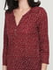 Блуза бордовая в горошек | 5641602 | фото 3