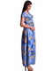 Сукня синя в квітковий принт | 5647400 | фото 2
