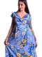 Сукня синя в квітковий принт | 5647400 | фото 3