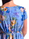 Сукня синя в квітковий принт | 5647400 | фото 4