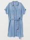 Платье-рубашка синее | 5642390