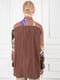 Блуза коричневая в принт | 5528461 | фото 6