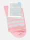 Шкарпетки рожеві в смужку | 5651749
