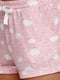 Шорты пижамные розового цвета в принт | 5486183 | фото 4