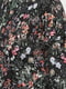 Лонгслів чорний з квітковим принтом | 5622567 | фото 4