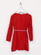 Сукня червоного кольору з квітковою вишивкою | 5658954 | фото 2