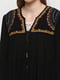 Блуза чорна з вишивкою | 5659216 | фото 3