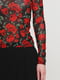 Блуза чорна в квітковий принт | 5659331 | фото 4