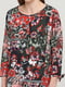 Блуза кольору хакі в квітковий принт | 5659341 | фото 3