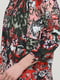 Блуза цвета хаки в цветочный принт | 5659341 | фото 4