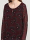 Блуза бордовая в цветочный принт | 5659346 | фото 3