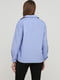 Блуза-сорочка блакитного кольору в горошок | 5659365 | фото 2