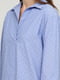 Блуза-сорочка блакитного кольору в горошок | 5659365 | фото 4