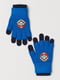 Перчатки синие с нашивкой | 5660475