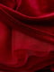 Велюровое расклешенное красное платье, украшенное бантиком | 5658961 | фото 3