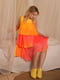 Платье желто-персиковое | 4068403 | фото 5