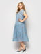 Платье голубое в цветочный принт | 5662340 | фото 2