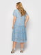 Платье голубое в цветочный принт | 5662340 | фото 3