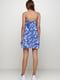 Сукня синя в квітковий принт | 5662550 | фото 2