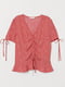 Блуза красного цвета в цветочный принт | 5662624