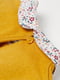 Джемпер-поло гірчичного кольору в квітковий принт | 5662768 | фото 2