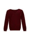 Пуловер бордовый | 5663241