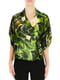 Блуза зеленая в принт | 5663523