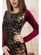 Платье бордовое декорированное | 5663933 | фото 4