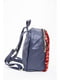 Рюкзак сине-красный с декором | 5663995 | фото 2