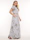 Платье лавандового цвета в цветочный принт | 5667232 | фото 3