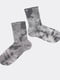 Шкарпетки сірі в розмитий принт | 5664838