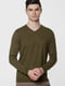 Пуловер кольору хакі | 5668822 | фото 2