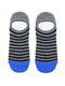Шкарпетки сіро-блакитного кольору в смужку | 5664816 | фото 2